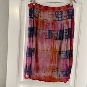 Tie dye skirt size Xl